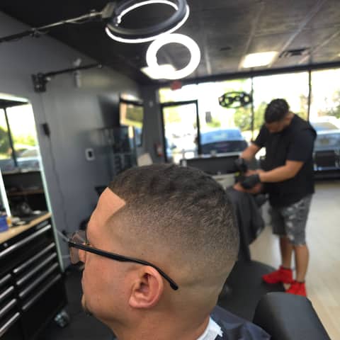 Haircut and grooming work at Legacy Studio Barbershop