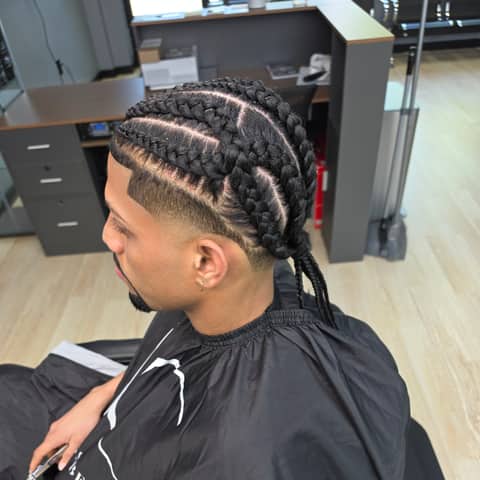Haircut and grooming work at Legacy Studio Barbershop