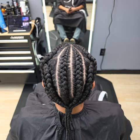 Haircut and grooming work at Legacy Studio Barbershop