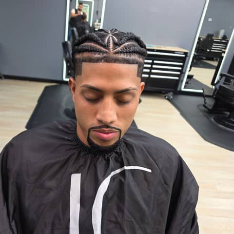 Haircut and grooming work at Legacy Studio Barbershop